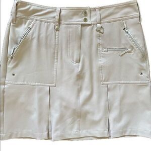 GGblue Skort -0 tan , NWOT , polyester spandex